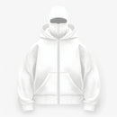 Fleece-elefanthue med fuld lynlås for varm komfort