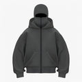 Fleece-elefanthue med fuld lynlås for varm komfort