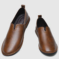 Elegante læderloafers med sofistikeret stil