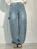 Christine - Casual jeans med flere lommer og en løs pasform
