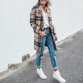 Olivia – Elegant longline frakke med lange ærmer