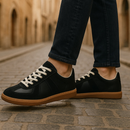 Dame Sneakers Med Rund Tå Og Snørebånd