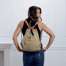 Imani - Rummelig konvertibel skuldertaske med rygsækfunktionalitet