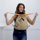 Imani - Rummelig konvertibel skuldertaske med rygsækfunktionalitet