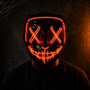 Lysmaske - LED Maske med Uhyggeligt Design