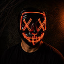 Lysmaske - LED Maske med Uhyggeligt Design