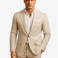 Herre Slim Fit Blazer med Knaplukning