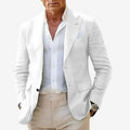 Herre Slim Fit Blazer med Knaplukning