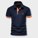 Ethan - Herre poloshirt slim fit med knapper