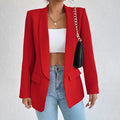 Lina - Dame blazer slim fit med klaplommer