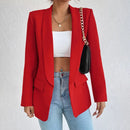 Lina - Dame blazer slim fit med klaplommer
