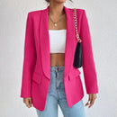 Lina - Dame blazer slim fit med klaplommer