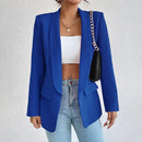 Lina - Dame blazer slim fit med klaplommer