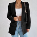 Lina - Dame blazer slim fit med klaplommer