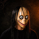 CreepyHair - Halloween Maske med Langt Hår