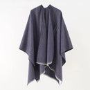Anice poncho med wrap-model og åben front