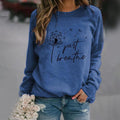Ava – Klassisk langærmet sweatshirt med rund hals