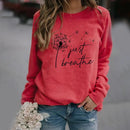 Ava – Klassisk langærmet sweatshirt med rund hals
