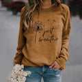 Ava – Klassisk langærmet sweatshirt med rund hals