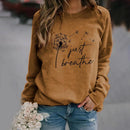 Ava – Klassisk langærmet sweatshirt med rund hals