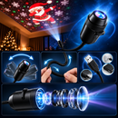 NordicGlow - USB LED juleprojektorlampe med festlige mønstre