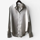 Dame Bluse med Frontknapper og Lange Ærmer