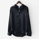 Dame Bluse med Frontknapper og Lange Ærmer