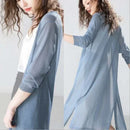 Talia - Elegant letvægts lang cardigan