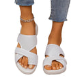 Danielle moderne slip-on hjemmesko med krydsede stropper