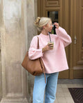 CozyCircle - Dame sweater med løs pasform