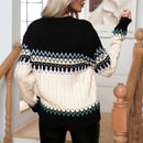 Quinn langærmet sweater med rund halsudskæring og unikt