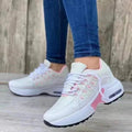 Rundtåede sneakers til kvinder med snørelukning