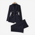 2-delt sæt med blazer og slim fit bukser
