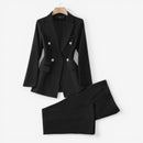 2-delt sæt med blazer og slim fit bukser
