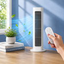 Bladløs tårnventilator med fjernbetjening