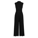 Caroline - Dame jumpsuit uden ærmer med vide ben og lommer