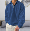Robert- Førsteklasses Komfort Langærmet Sweater Med Knap