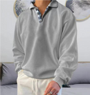 Robert- Førsteklasses Komfort Langærmet Sweater Med Knap