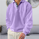 Robert- Førsteklasses Komfort Langærmet Sweater Med Knap