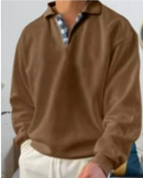 Robert- Førsteklasses Komfort Langærmet Sweater Med Knap