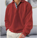 Robert- Førsteklasses Komfort Langærmet Sweater Med Knap