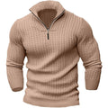 Rainer - Hyggelig langærmet sweater med halv lynlås til