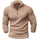 Rainer - Hyggelig langærmet sweater med halv lynlås til