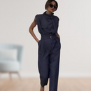 Ava - Ærmeløs stilfuld jumpsuit med taljebælte