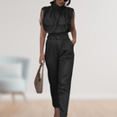 Ava - Ærmeløs stilfuld jumpsuit med taljebælte