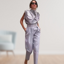 Ava - Ærmeløs stilfuld jumpsuit med taljebælte