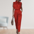 Ava - Ærmeløs stilfuld jumpsuit med taljebælte