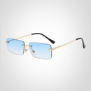 SkyMuse - Moderne rektangulære uindfattede solbriller med letvægtsdesign