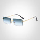 SkyMuse - Moderne rektangulære uindfattede solbriller med letvægtsdesign