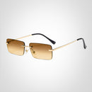 SkyMuse - Moderne rektangulære uindfattede solbriller med letvægtsdesign